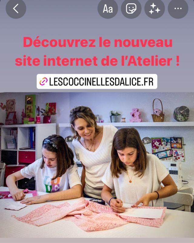 Découvrez le nouveau site internet de l’Atelier Les Coccinelles d’Alice !
Bonnes vacances à tous 🎊😀🥰🌸

#stagesvacances #coursenfants #coursado #coursadultes #antonymetiersdart #cliquezlocal #cliquezlocalantony #lescoccinellesdalice #coursdecouture #courscouture